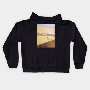 An affair to remember oil painting by Tabitha Kremesec Kids Hoodie